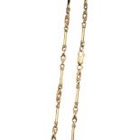 9CT GOLD FANCY LINK NECKLACE