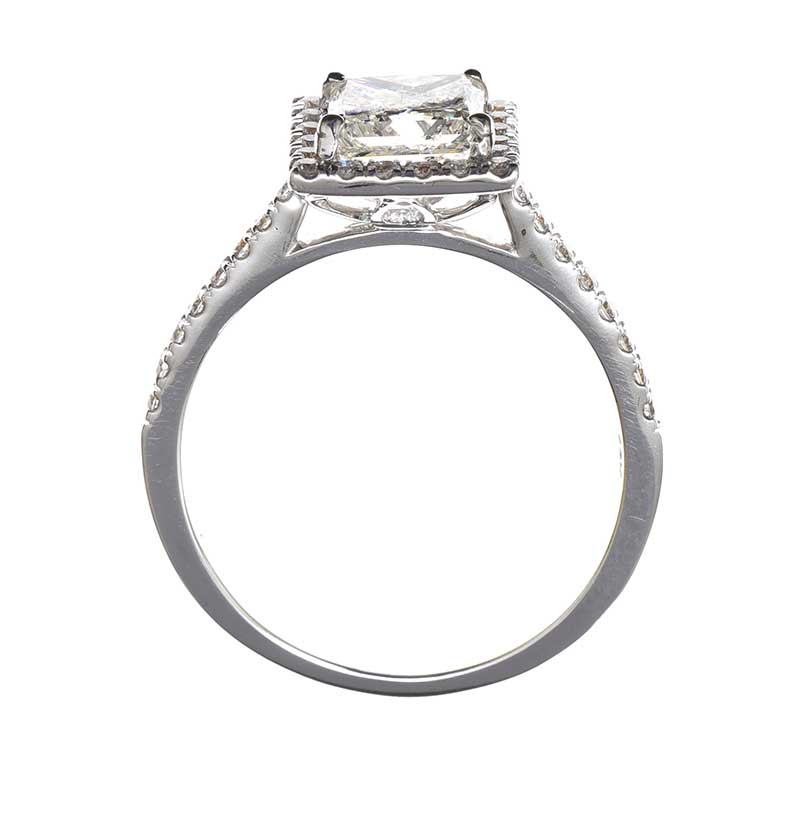 18CT WHITE GOLD DIAMOND RING - Image 3 of 3