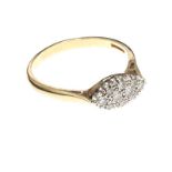 9CT GOLD DIAMOND RING