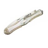 STERLING SILVER MOTHER OF PEARL PEN KNIFE