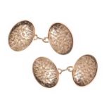 9CT ROSE GOLD CUFFLINKS