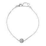 18CT WHITE GOLD DIAMOND BRACELET