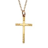 9CT GOLD CROSS NECKLACE