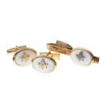 MASONIC CUFFLINK SET