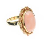 18CT GOLD CORAL RING