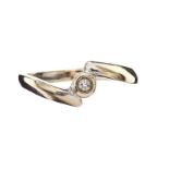 9CT WHITE GOLD DIAMOND RING