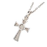 STERLING SILVER CROSS AND CHAIN