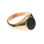 9CT GOLD BLOODSTONE RING