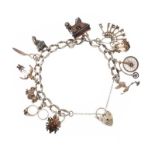 ANTIQUE SILVER CHARM BRACELET