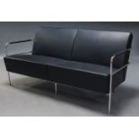 Gunilla Allard, a 'Cinema' range leather sofa suite for Lammhults, Sweden, of recent manufacture,