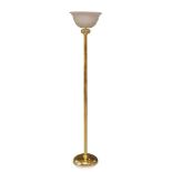 Barovier & Toso, a Murano glass uplighter floor lamp c.2000, applied label to shade - 'Barovier &