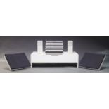 Jacob Jensen for Bang & Olufsen, a 6500 stacking Beosystem in white, comprising a 'Beogram 6500'