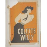 Georges Goursat, French, 1863-1934, known as Sem, Colette Willy, lithograph in colours, circa