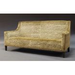 Richard Griffiths Woodwear ltd, Wychwood Design, a contemporary green velvet three seat sofa, of