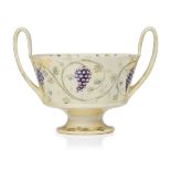 William Moorcroft (1872-1945), a Grape pattern twin-handled ceramic lustre bowl retailed by