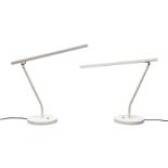 Maarten Van Severen (1956-2005), a pair of ‘BA11’ desk lamps for Light c.2000 The adjustable slim