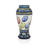 William Moorcroft (1872-1945), an Honesty pattern ceramic vase c.1930, signed blue 'WM' monogram,