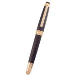 A Meisterstück Classique 90th Anniversary Special Edition Fountain Pen, by Montblanc, the dark