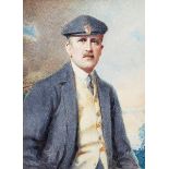 Count Mario Grixoni, Italian/British 1885-1945- exh. 1914-40- Portrait of G Mills McKay, Knight