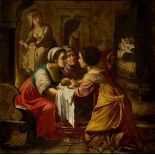 Jean Daret, Flemish 1614-1668- The Birth of the Virgin, 1639; oil on canvas, signed and dated, 74.