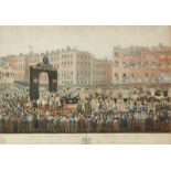 Robert Havell Snr., British 1769-1832- His Majesty's Entry into Dublin and His Majesty's embarkation