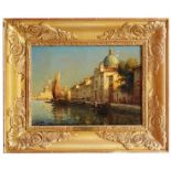 Antoine Bouvard, French 1870-1956- Grand Canal, Venice; oil on canvas, signed, 24.5x33cm (ARR) (