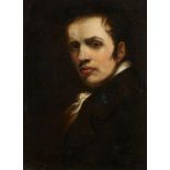 Attributed to Benjamin Robert Haydon, British 1786-1846- Portrait of a gentleman, quarter-length