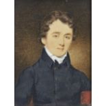 John Alley, British, late 18th/early 19th century- Portrait of William Foster of Hazlehurst,