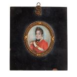 R C Woolnough, British act 1801-1804- Portrait miniature of Colonel Mosley, quarter-length turned to