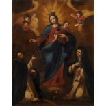 Italian School, late 18th/early 19th century- The Madonna and Child with St Francis and St Chiara;