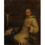 Italian School, 18th century- Portrait of a Dominican friar seated three-quarter length turned to