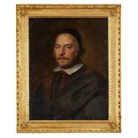 AMENDMENT: Does not bear monogram. Flemish School, 17th century- Portrait of a gentleman,...