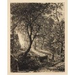 Samuel Palmer RWS, British 1805-1881- The Herdsman’s Cottage, [Alexander 3 ii/ii, Lister 3 ii/ii],