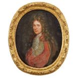 Follower of Nicolas de Largillière, French 1656-1746- Portrait of a gentleman, half-length turned to