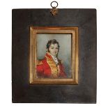 British School, early-mid 19th century- Portrait miniature of a British officer, traditionally