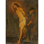 Italian School, late 18th/early 19th century- Scene from the Flagellation of Christ; oil on