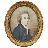 After Hugh Douglas Hamilton, Irish 1740-1808- Portrait of The Rt. Hon. Hussey Burgh, MP for Dublin
