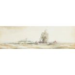 Frank Henry Mason RBA RI RSMA, British 1875-1965- Off Bamborough; watercolour on paper, signed and