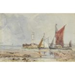 Edwin Hayes RHA RI ROI, British 1819-1904- Margate, 1899; watercolour, signed, inscribed and