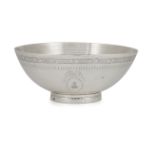 WITHDRAWN. An Irish crested Britannia silver bowl Dublin, c.1885, maker's mark MH, the bowl...