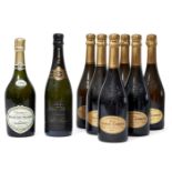 Billecart Salmon 1995, one bottle, Pol Roger 1996, one bottle and six bottles Charles Gardet 1996 (