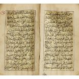 A miniature qur'an, India, 18th century, 600ff., Arabic manuscript on paper, with 14ll. of neat