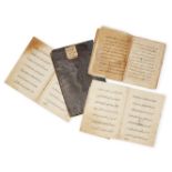 Juz 9 and 10 of an Ottoman Qur'an and Juz 25 of another Ottoman Qur'an, Turkey, 17th century, in