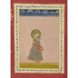 A portrait of Emperor Farrukhsiyar (1685-1719AD), Jaipur, late 18th century, opaque pigments