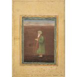 The Prophet Khidr, Provincial Mughal India, late 18th-early 19th century, opaque pigments heightened