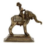 A bronze horse and rider, Rajasthan, India, 19th century, the figure separate and with consort