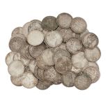 Sixty-eight silver rupees, India, mainly dated to the 1880's (68)Please refer to department for