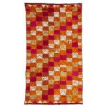 A Sikh Phulkari panel, Punjab, India, of rectangular form, the cotton ground embroidered in