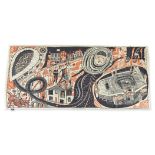 Grayson Perry CBE RA, British b.1960- Ashford Hijab, 2014; screenprint in colours on silk scarf,