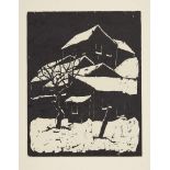 Jacob Pins, Israeli 1917-2005- Landscapes: Woodcuts, 1955; the complete portfolio of eight woodblock